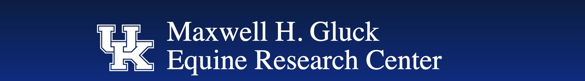 Maxwell Gluck Logotyp Maxwell H. Gluck Equine Research Center